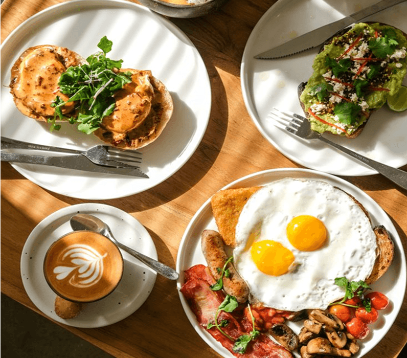 Freshly baked pastries and desserts at The Luxe Cafe