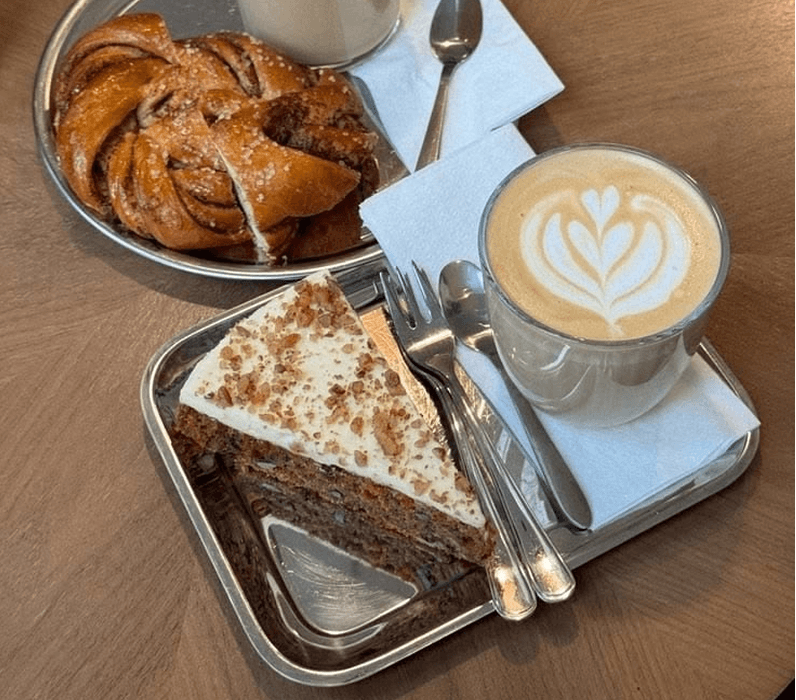 Freshly baked pastries and desserts at The Luxe Cafe